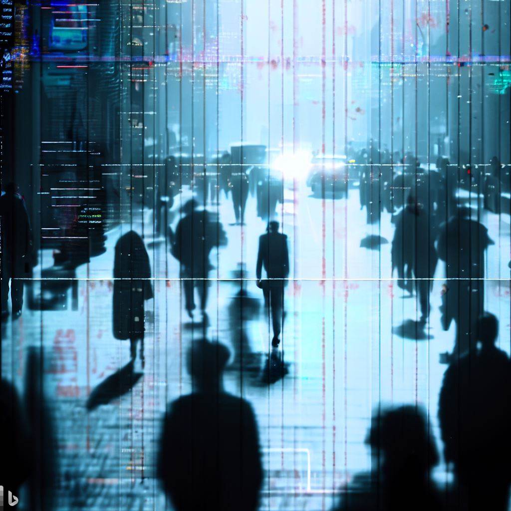 Image from surveillance camera. Obraz z miejskiego monitoringu. 