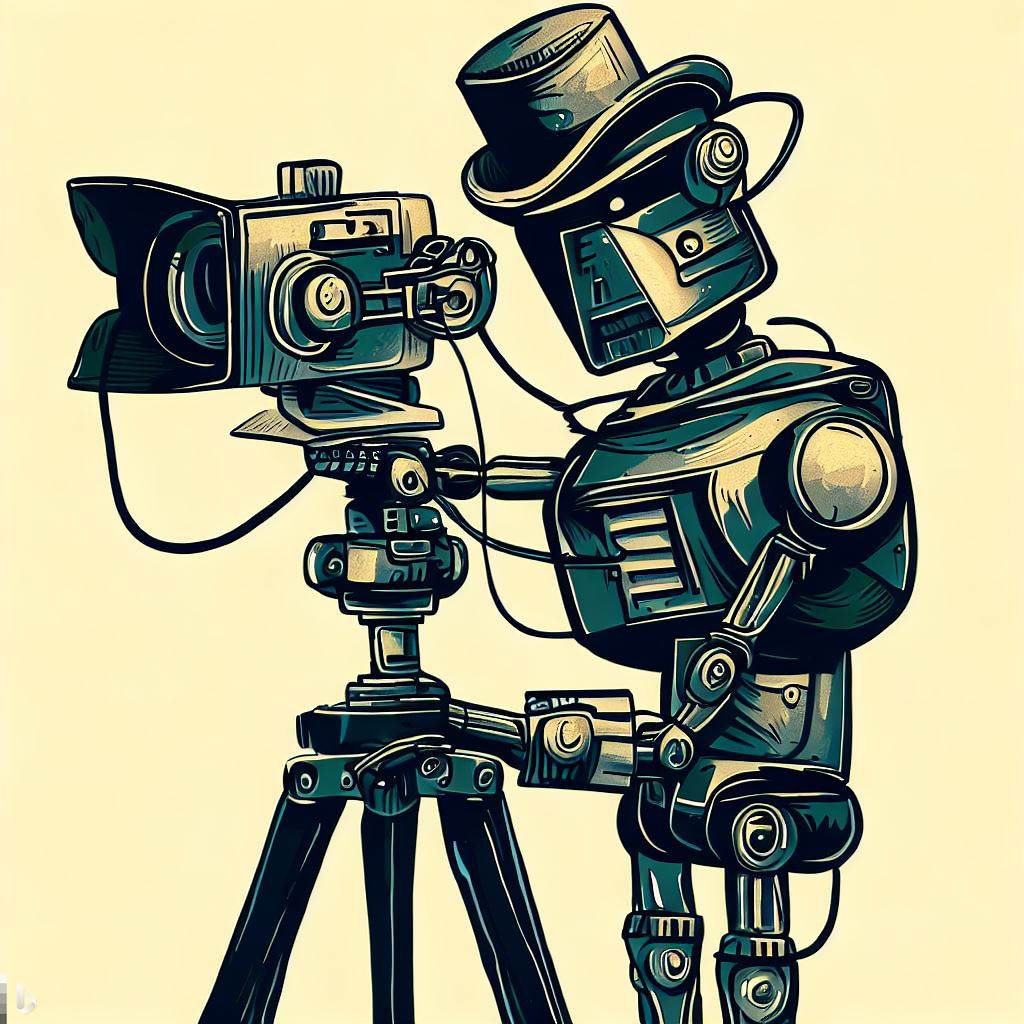 Robot filmmaker. Robot filmowiec. 